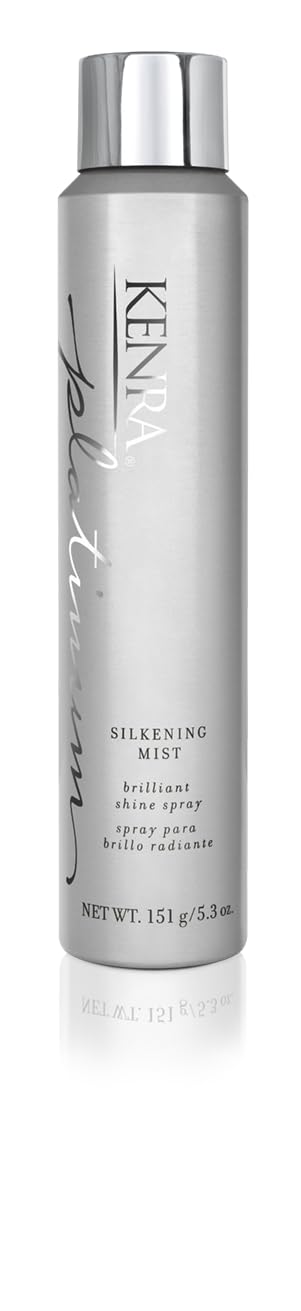 Kenra Platinum Silkening Mist 50% | Brilliant Shine Spray | Smooths Flyaways, Detangles And Tames Frizz | Humidity Protection |
