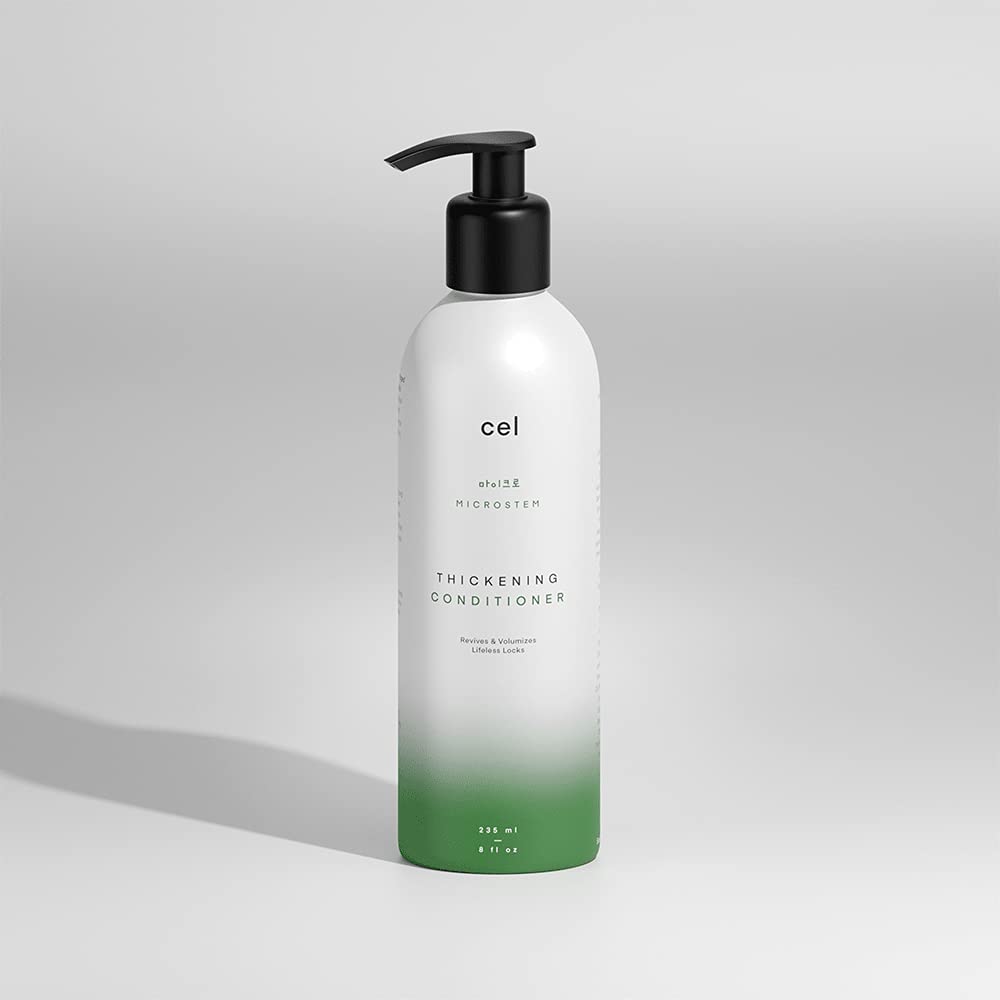 Cel Microstem Natural Hair Thickening Conditioner (8 fl oz) - Stem Cell Extract Anti Thinning Conditioner - Professional Grade B