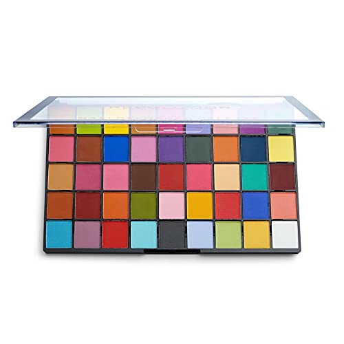 Makeup Revolution Maxi Reloaded Palette, Eyeshadow Palette, 45 Highly Pigmented Matte Shades, Monster Mattes, 1.35g Great Holida