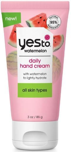 Yes To Watermelon Daily Hand Cream, Hydrating & Creamy Texture To Provide Instant Moisturization Without Greasy Residue, With Sh