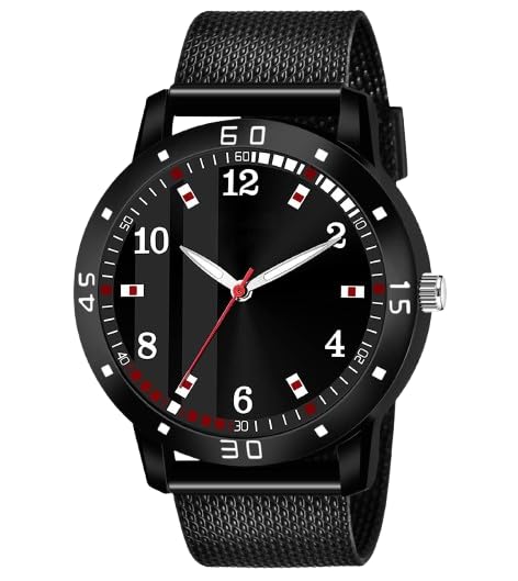 MenS Casual Sports Analog Watch With Bold Markers And Contemporary Dial Layout