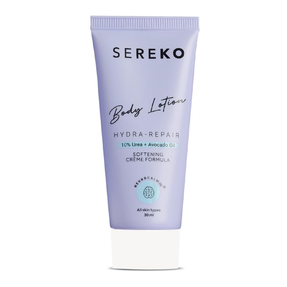 Sereko 10% Urea & Avocado Oil Body Lotion 30Ml | For Strawberry Legs, Detans, Rough Bumpy Skin| Body Lotion For Men & Women | Ah