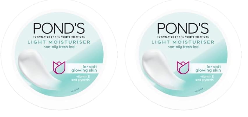 PondS Light Moisturizer, 100Ml, For Soft, Glowing Skin, With Vitamin C, E & Niacinamide, 24Hr Hydration, Lightweight Non-Oily C