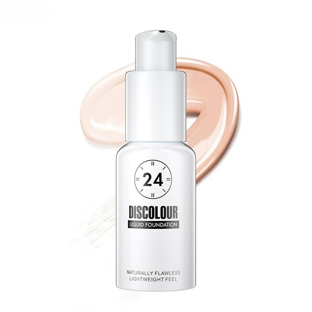 ColorAdapting Foundation & Concealer  Skin Tone Adjusting, Brightening, LongLasting, TravelFriendly, 1oz