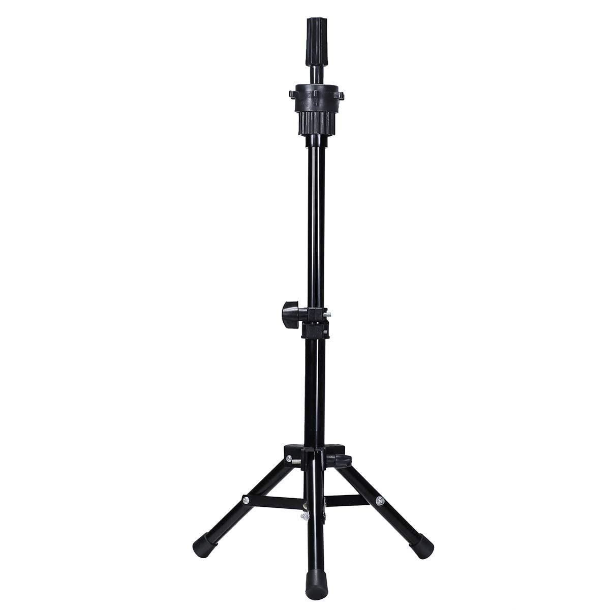 AliLeader 25 Inch Wig Head Stand Adjustable Mannequin Head Stand Wig Stand Tripod with Head Adjustable Wig Tripod Stand for Trai