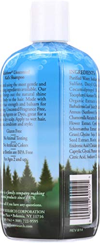 Rainbow Research Unscented Shampoo for Kids - 12 Oz