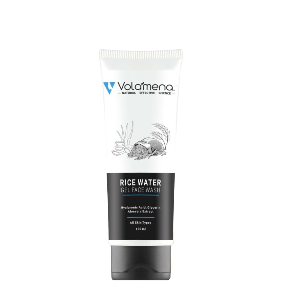 Volamena Rice Water Gel Face Wash With Rice Extract And Aloevera For Deeply Cleanse Skin 100 Ml