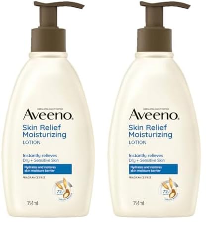 Aveeno Skin Relief Moisturizing Lotion, 354 Ml (Bottle Might Vary) (Pack Of 2)