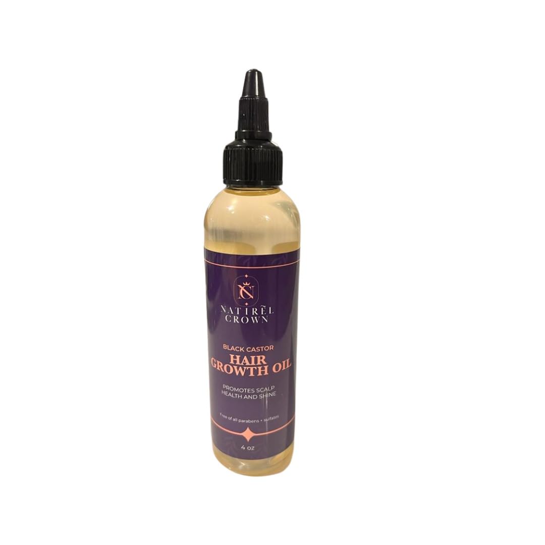 NATIREL CROWN Hair Growth Oil | Blend of Black Castor Oil, Aloe Vera, Avocado Oil | Promote Longer Fuller Hair | Moisturize the 