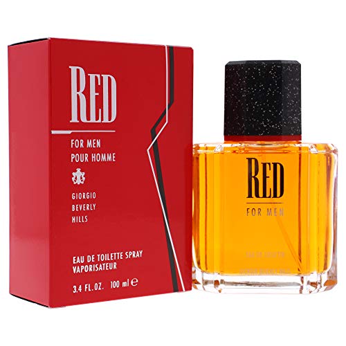 Mens Cologne By Giorgio Benerly Hills, Red, Eau De Toilette Edt Spray, 3.4 Fl Oz