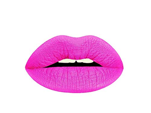 Aromi Bright Pink Matte Liquid Lipstick | Magenta Fuchsia Lip Color With Blue Undertones, Vegan, Cruelty-Free, Smudge Proof, Sta