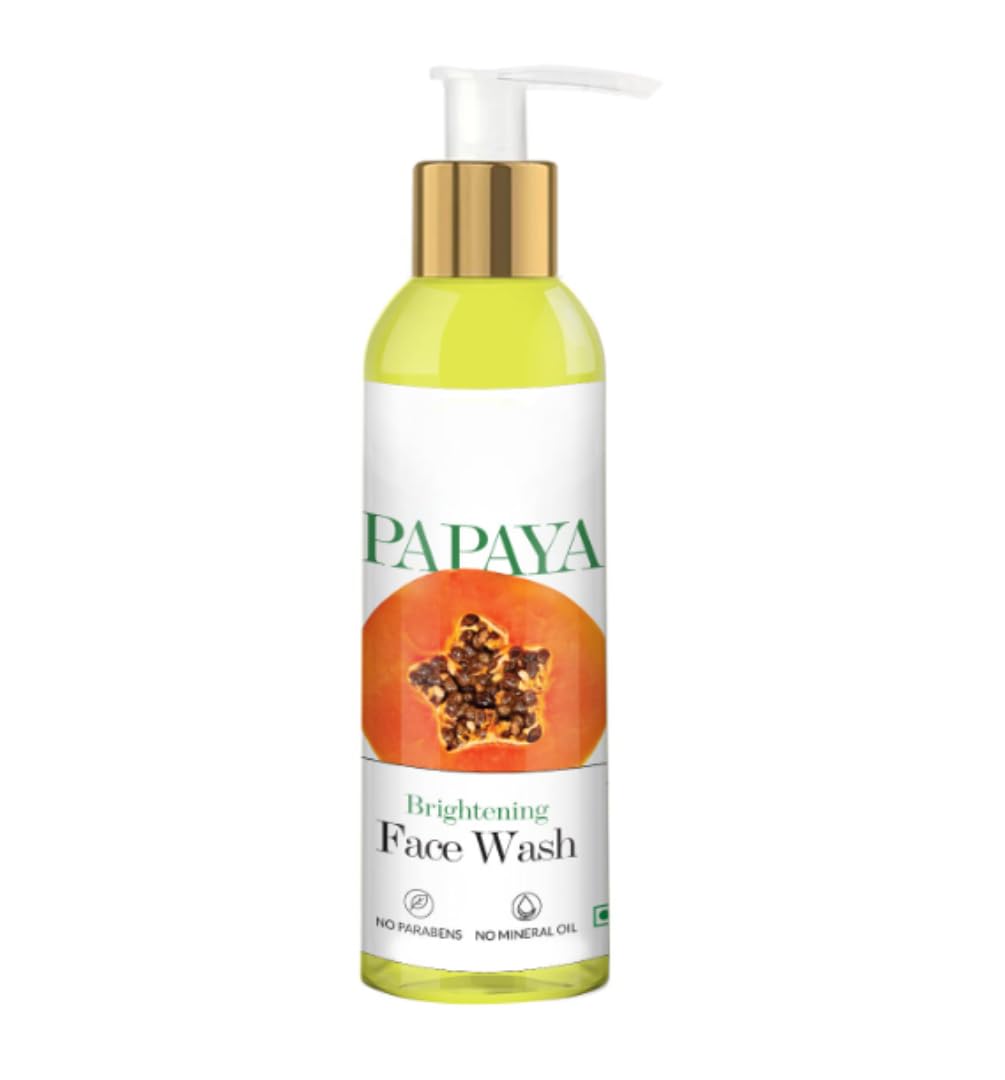 Papaya Brightening Face Wash 120 Ml  Radiant Glowing Moisturizing Brightening Anti Ageing Pore Cleansing Formula For All Skin T
