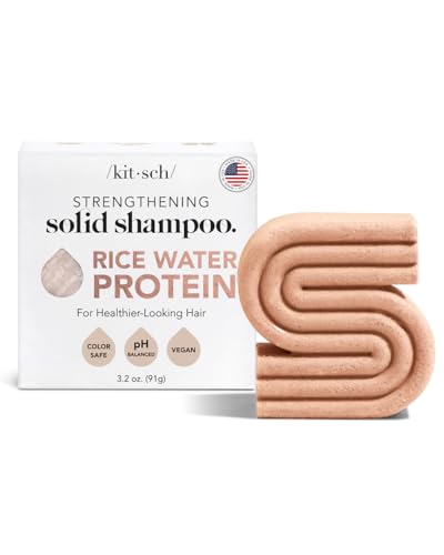 Kitsch Rice Water Shampoo Bar For Hair Growth  Rice Shampoo Bar For Strengthening Weak Or Damaged Hair  Made In Usa  Holiday Gif
