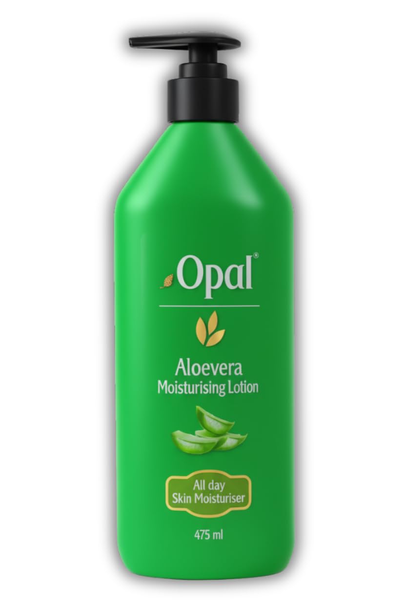 Opal Aloe Vera Moisturising Lotion 475Ml | Lightweight NonGreasy Body & Face Moisturizer | Summer Deep Moisturize & Hydration F