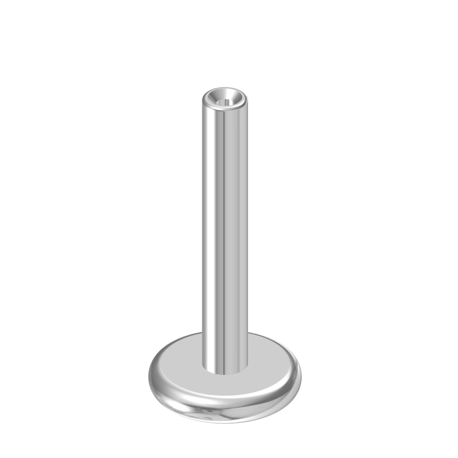 NewkeepsR 16G  8mm Threadless Flat Back Labret Stud Post Replacement, Implant Grade 1.2mm Press Fit Flatback Push In Unthreaded 