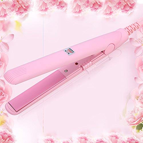 Mini Hair Straightener, 2 in 1 Mini Ceramic Tourmaline Flat Iron for Short Hair Pixie Cut Hair Touch Control, Anti-Frizz (4 Colo