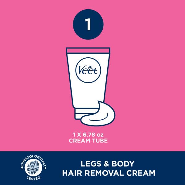Veet Hair Removal Cream Sensitive Formula 6.78 Oz (Pack Of 5)