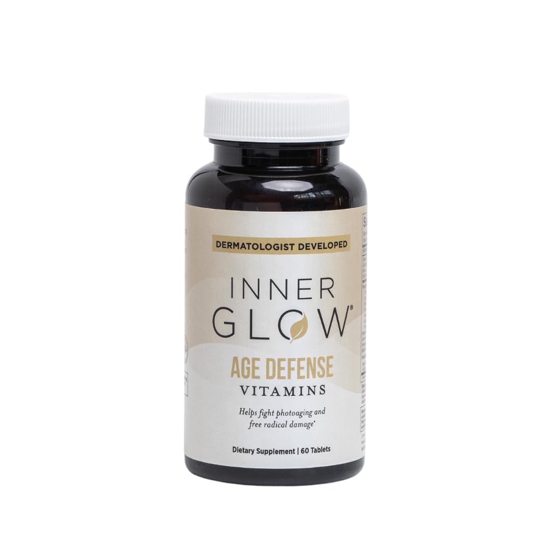 Inner Glow Age Defense Vitamins - Dermatologist and Plastic Surgeon Developed to Fight photoaging and Melasma, Polypodium Leucot