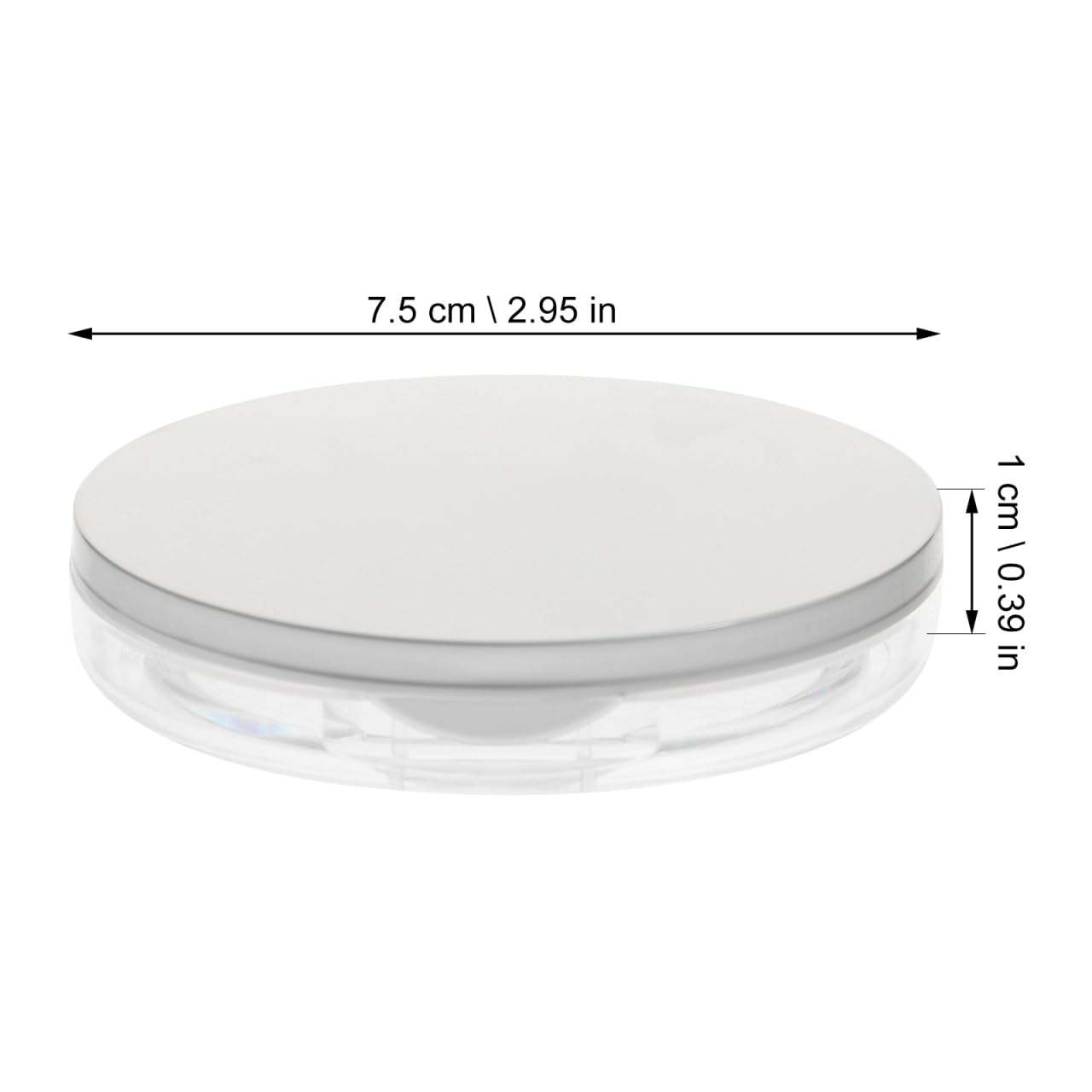 Beaupretty Powder Compact Container Plastic Empty Makeup Loose Powder Case with Puff and Elasticated Net Sifter Vintage Mirror,