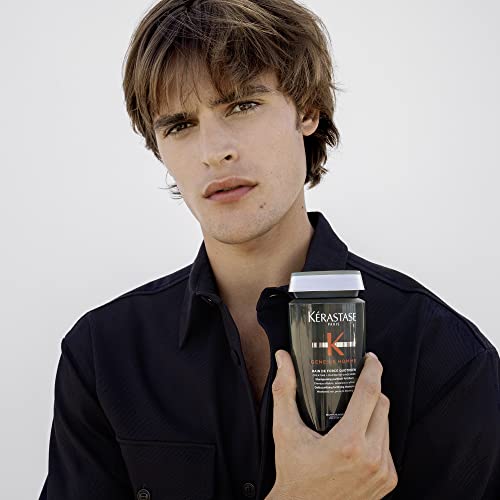 KERASTASE genesis Homme Bain De Force Shampoo For Men  Deep cleansing, cooling, Strengthening & Hydrating  For Scalp, Hair & Bea