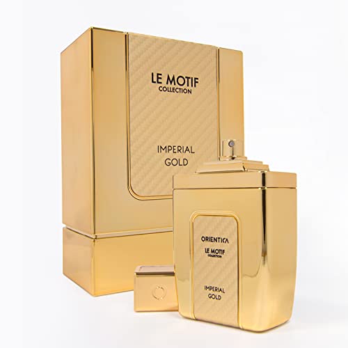 Orientica Le Motif Collection Imperial Gold For Men Eau De Parfum Spray, 29 Ounce