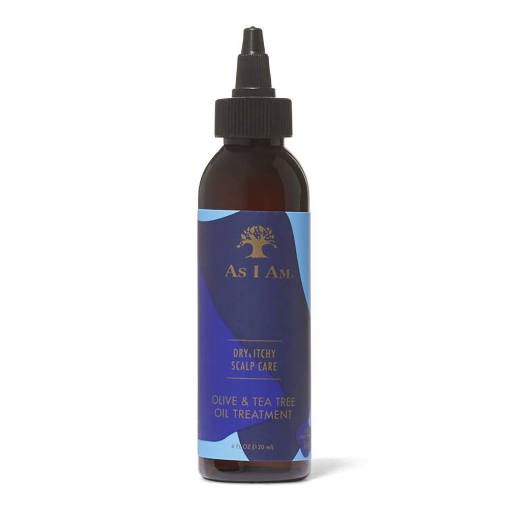 As Am Dry and Itchy Scalp Care Oil Treatment - 4 ounce - Enriched with Salicylic Acid, Olive Oil, and Tea Tree Oil - Fights Dand