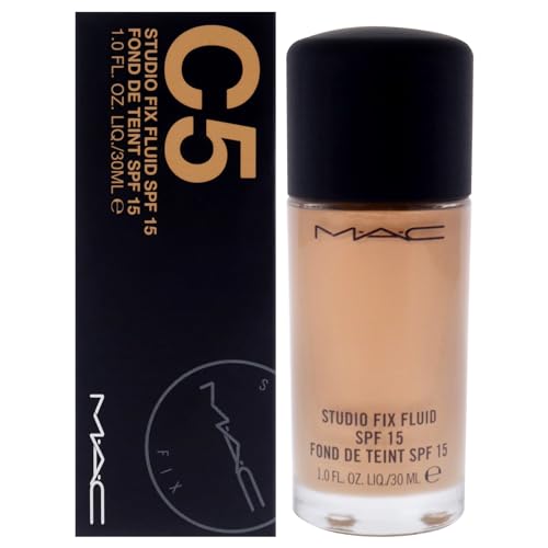 Mac Studio Fix Fluid Spf15 By Mac, 1 Oz Foundation - C5