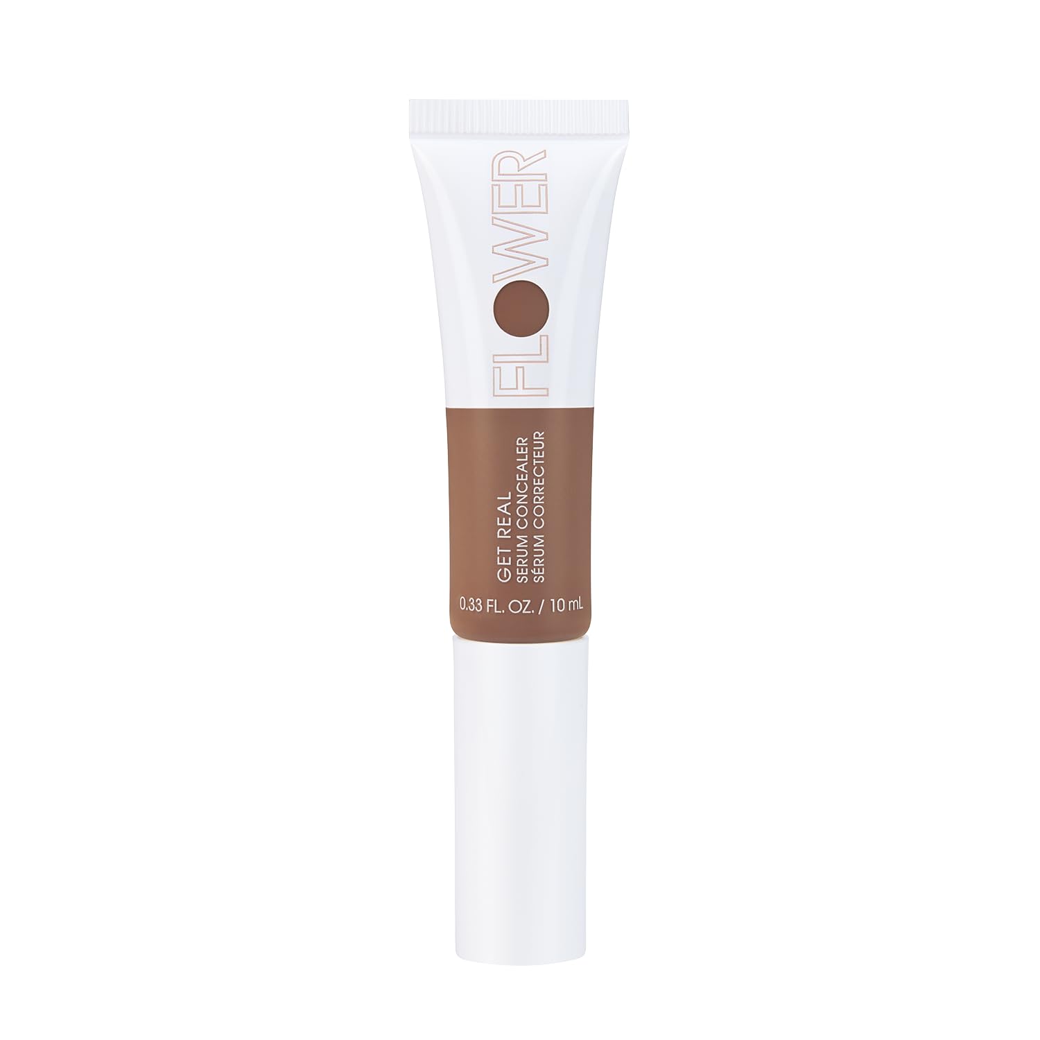 FLOWER BEAUTY By Drew Barrymore Get Real Serum Concealer  Brightens Skin + Blurs Blemishes  Hydrating Serum Almond