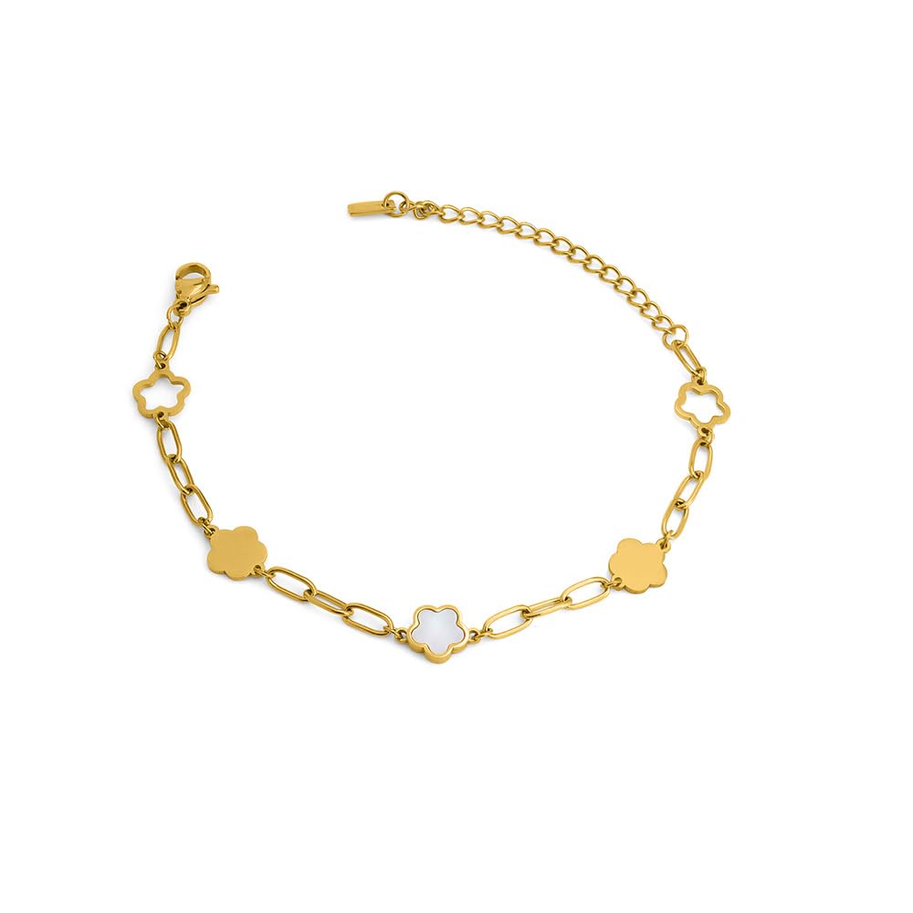Palmonas Lucky FourLeaf Clover Bracelet For Womens  Waterproof & AntiTarnish