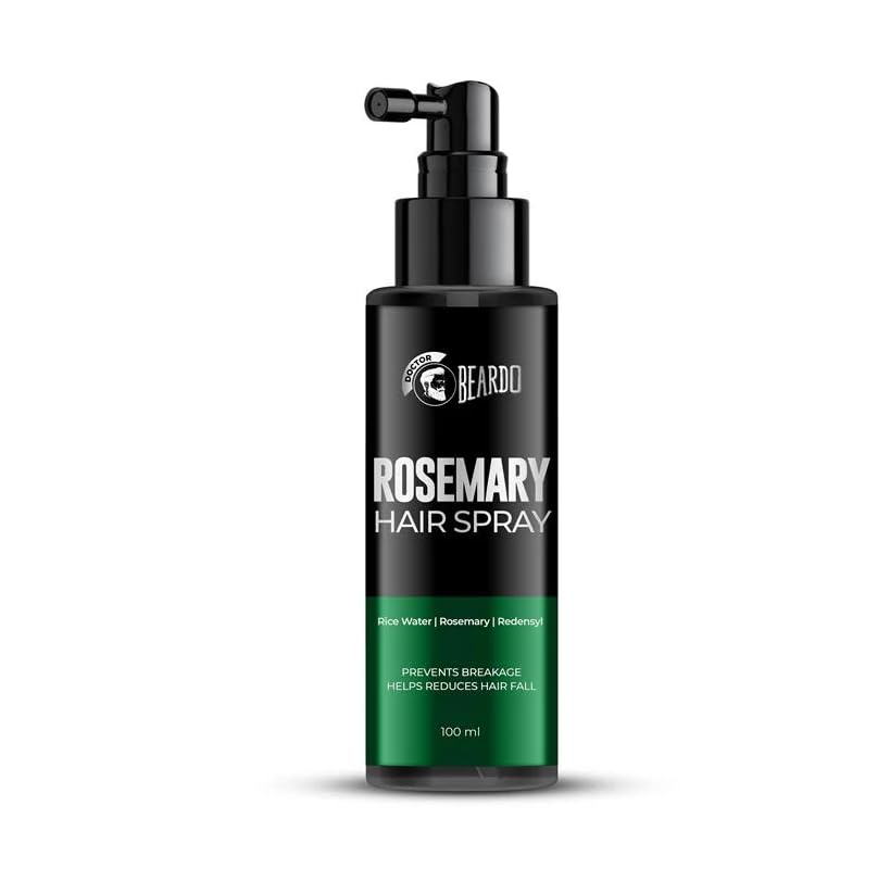 Beardo Rosemary Hair Spray With Redensyl & Rice Water | Activates Natural Hair Growth, Reduces Hair Fall & Breakage | Strengthen
