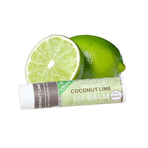 Soothing Touch Lip Balm - Organic Coconut Lime - Case of 12 - .25 oz