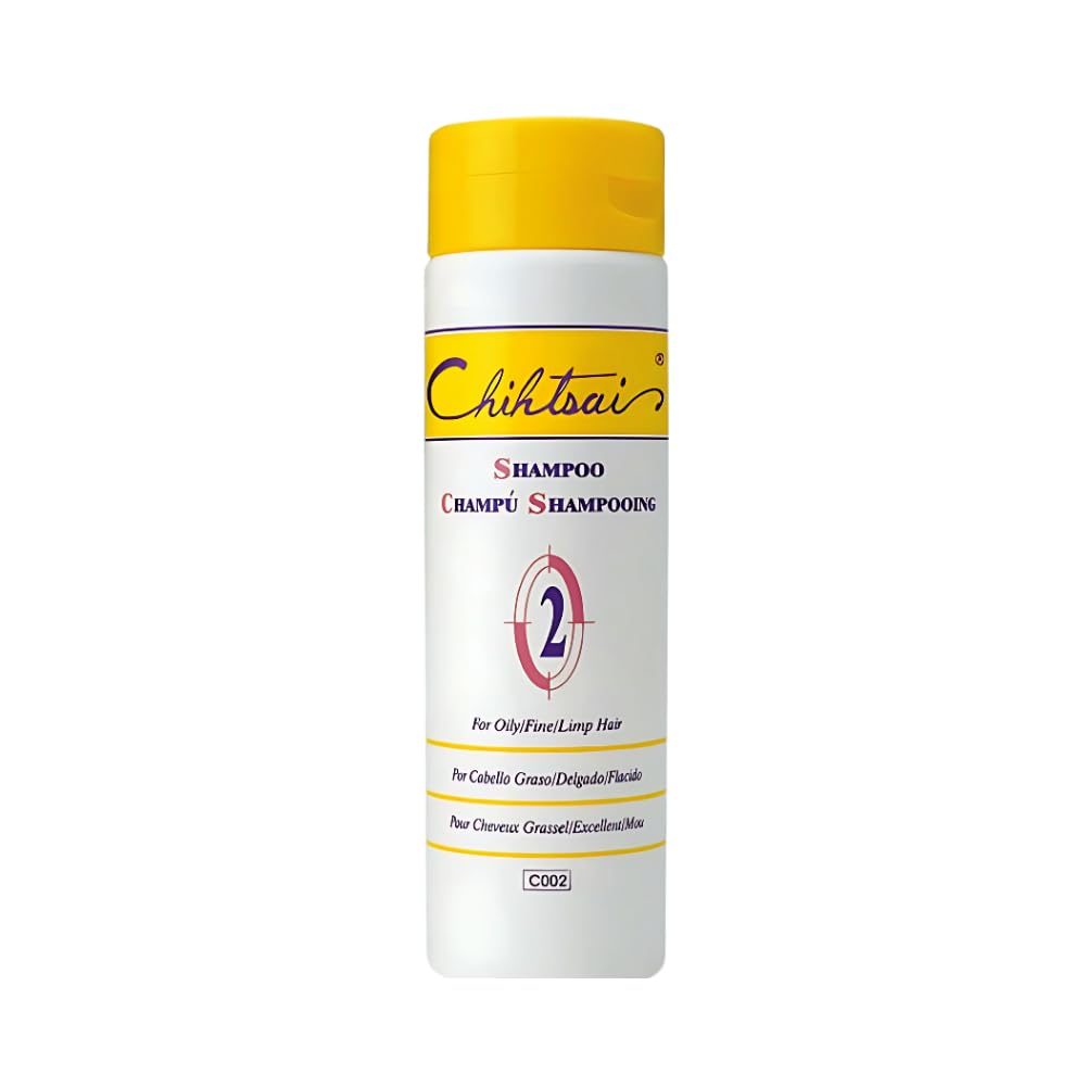 Chihtsai No.2 Shampoo for Oily/Fine/Limp Hair (8.3oz/250ml)  Remove excess sebum & impurities, Balance oil secretion, Adds volu
