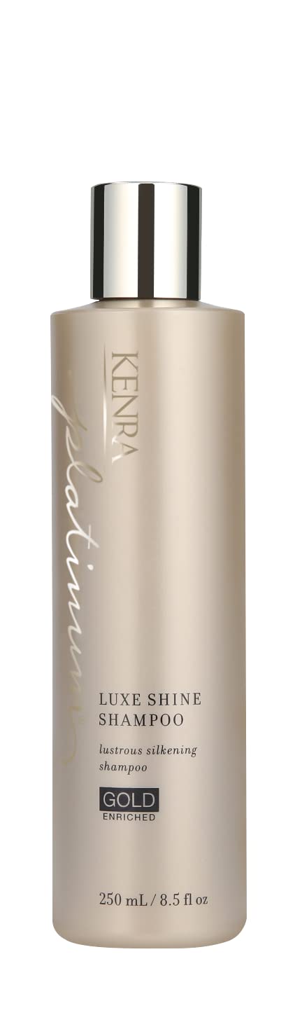 Kenra Platinum Luxe Shine Shampoo | Gold Enriched | Lustrous Silkening Shampoo | Transforms Dull And Lifeless Strands To Glamoro