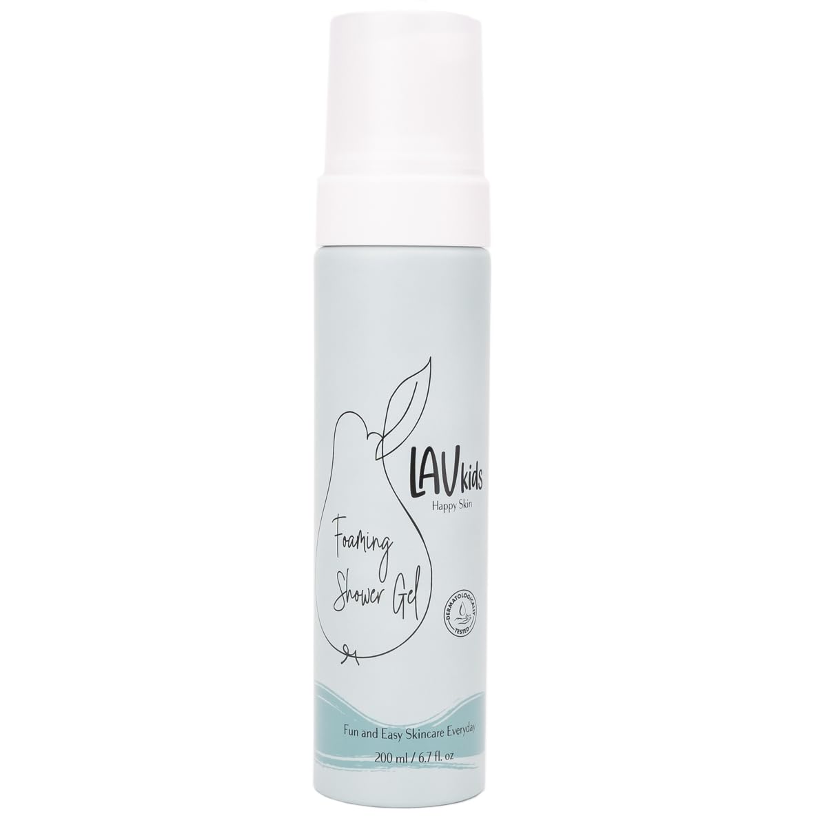 LAV KIDS Shower Gel | Gentle Kids Body Wash Gel for All Skin Types | 200ml Naturally Gentle Kids and Baby Shower Gel for Soft an