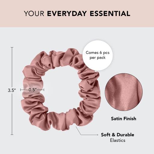 Kitsch Scrunchies for Womens Hair - Ultra Petite Hair Scrunchies  Large Hair Ties for Women  Hair Tie Scrunchies for girls  Scru