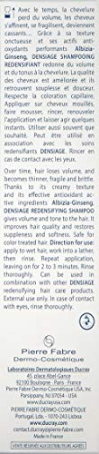 Ducray Densiage Redensifying Shampoo, Enhance Strength & Density, Brittle Aging Hair, 6.7 oz.