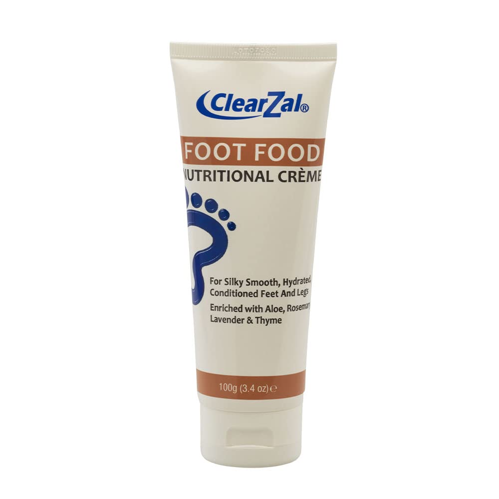 Clearzal Nutritional Foot Food Cream With Aloe Vera, Urea Based Cream, Quick Absorbing, Non-Greasy, Retains Skins Natural Hydrat
