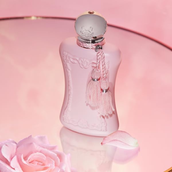 Parfums De Marly - Delina - 25 Fl Oz - Parfum For Women - Top Notes Rhubarb, Lychee, Bergamot Essence - Heart Notes Turkish Rose