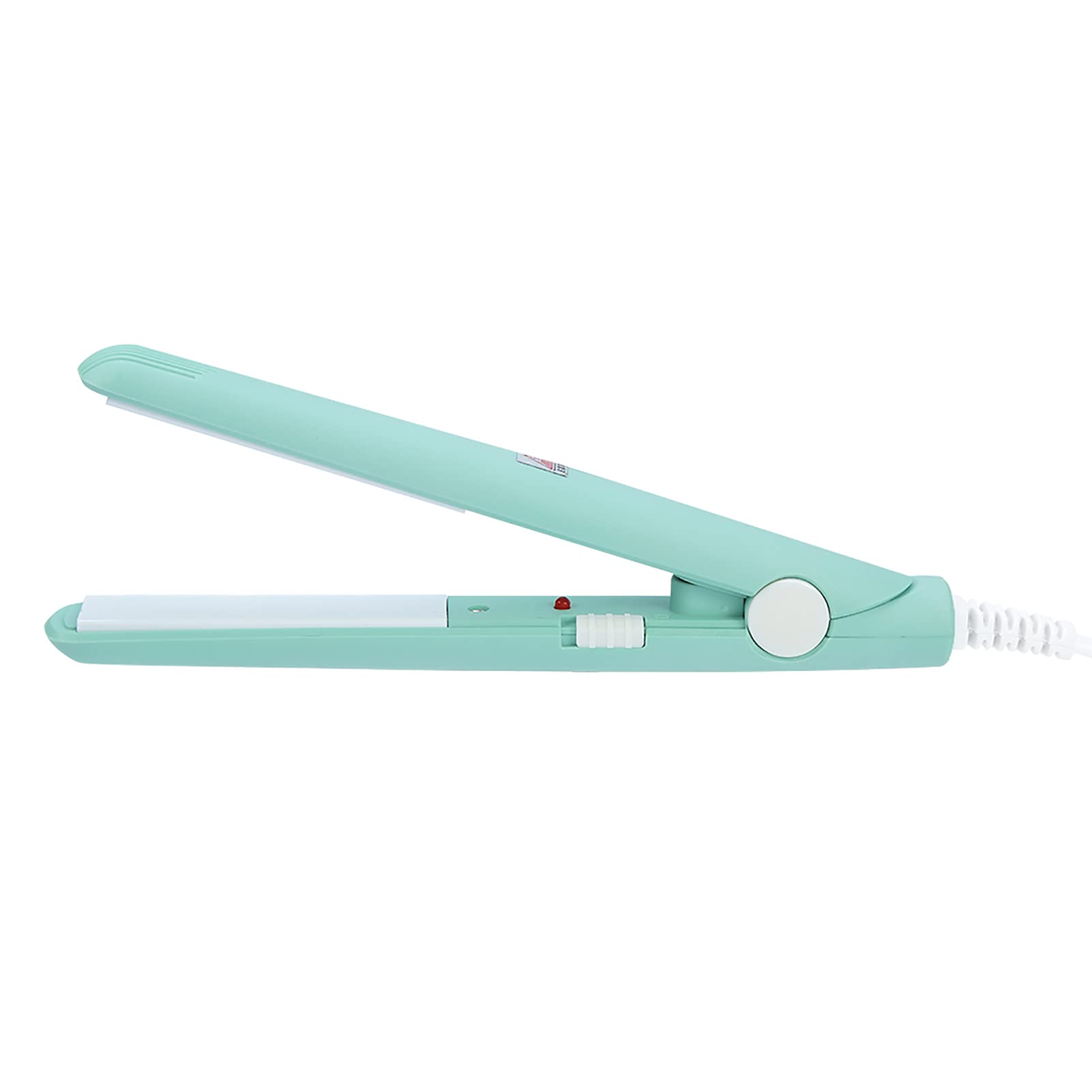 Portable 4 Colors 2 in 1 Mini Hair Straightener, Multifunctional Use Ceramic Tourmaline Plate Beauty Flat Iron Heating Curler (G