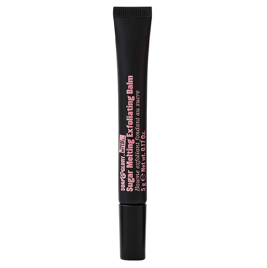 Soap & Glory Treat My Lips Sugar Melting Exfoliating Balm - Vitamin E & Shea Butter Moisturizing Lip Scrub - Gentle Exfoliating 