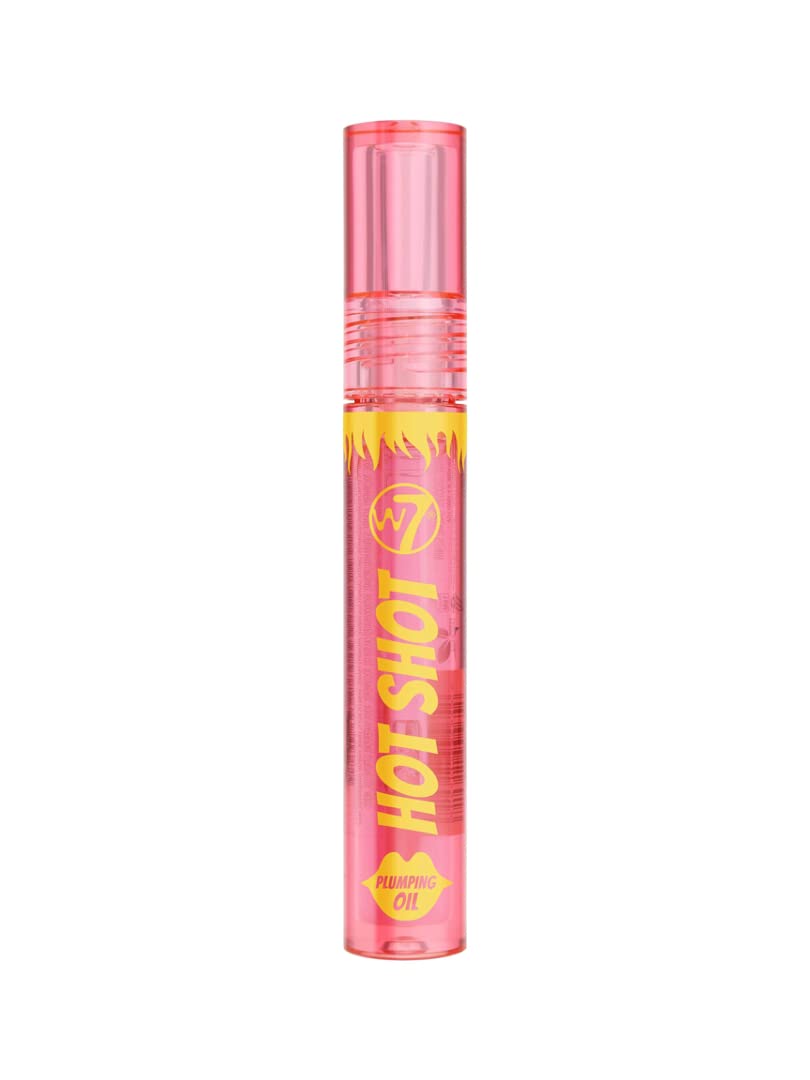 W7 Hot Shot Plumping Oil Bundle - Enhancing & Repairing Plump Effect For Fuller Lips - Clear & Soft, Natural, Everyday Lip Care
