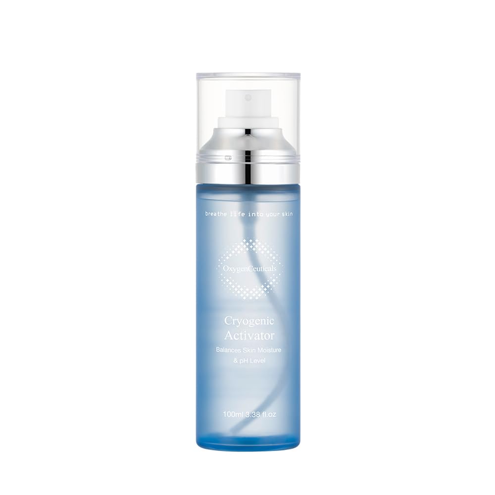 OxygenCeuticals Cryogenic Activator - Mineral-Rich Deep Sea Water Mist with Dissolved Oxygen, Soothing & Regenerating Spray for 