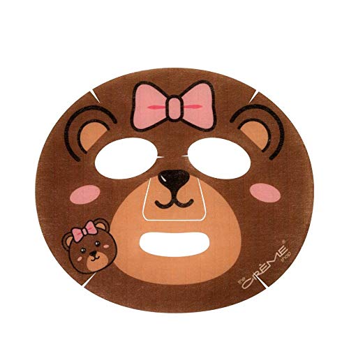 The Crme Shop Animated Miss Bear Face Mask, Hydrating Face Mask, Korean Skincare Mask With Watermelon, Animal Face Mask Sheet, W