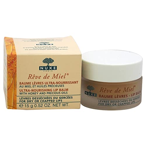 Nuxe Ultra Nourishing Lip Balm With Honey - 100% Natural Organic Moisturizer For Cracked & Dry Lips With Shea Butter & Vitamin E