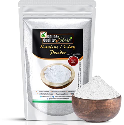 Online Quality Store Natural Kaolin Clay Powder For Acne, Blackheads, Glowing Skin, Skin Whitening, Face And Body Mask For Oily,