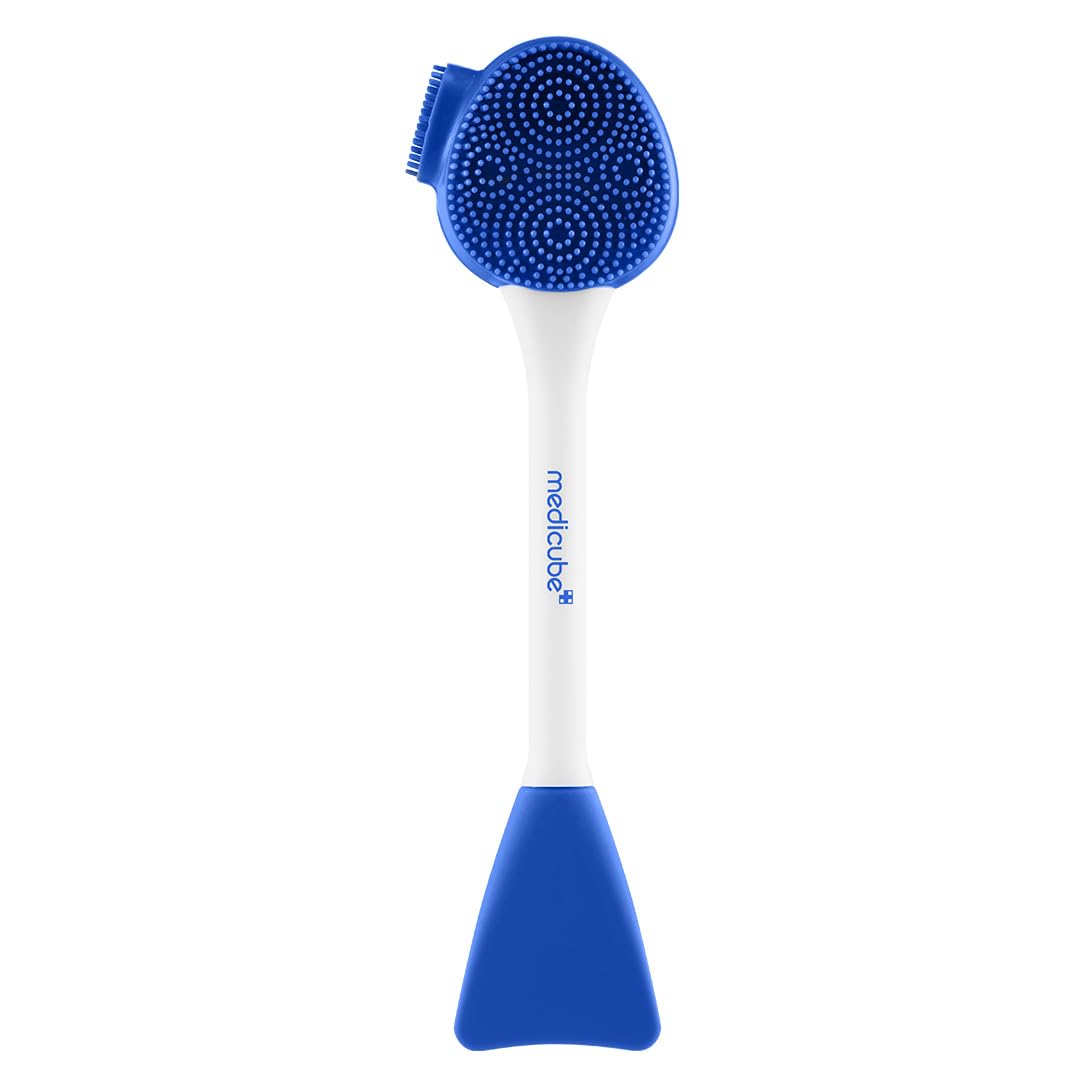 medicube Multi Pore Brush & Face Mask Applicator | 4-in-1 Silicone Jelly Brush for Deep Pore Cleansing, Face Mask Application & 