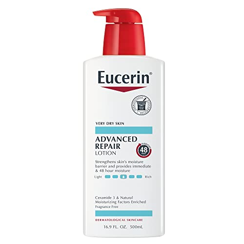 Eucerin Advanced Repair Body Lotion, Unscented Body Lotion For Dry Skin, 169 Fl Oz Pump Bottle