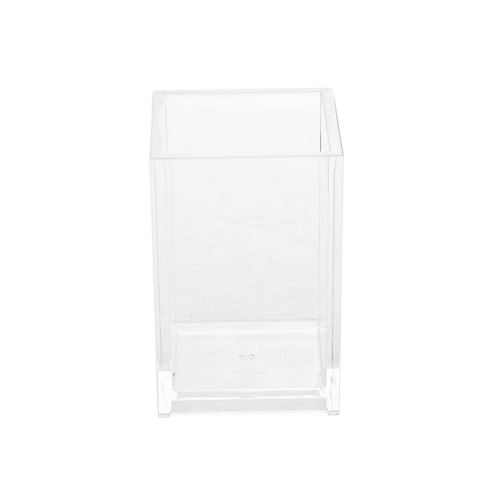 MAVIS LAVEN Large Brushes Storage Acrylic Makeup Brush Organizer Nail Pen Organizer Case Single 1 Compartment Transparent Cosmet