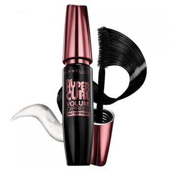 Maybelline The Hyper Curl Volum Express Waterproof Mascara (Black) 9.5Ml