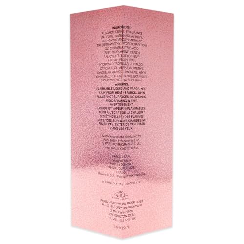 Paris Hilton Rose Rush Eau De Parfum Spray Perfume For Women  Floral And Fruity Fragrance  Notes Of Papaya, Peony, Cedar, And Wh